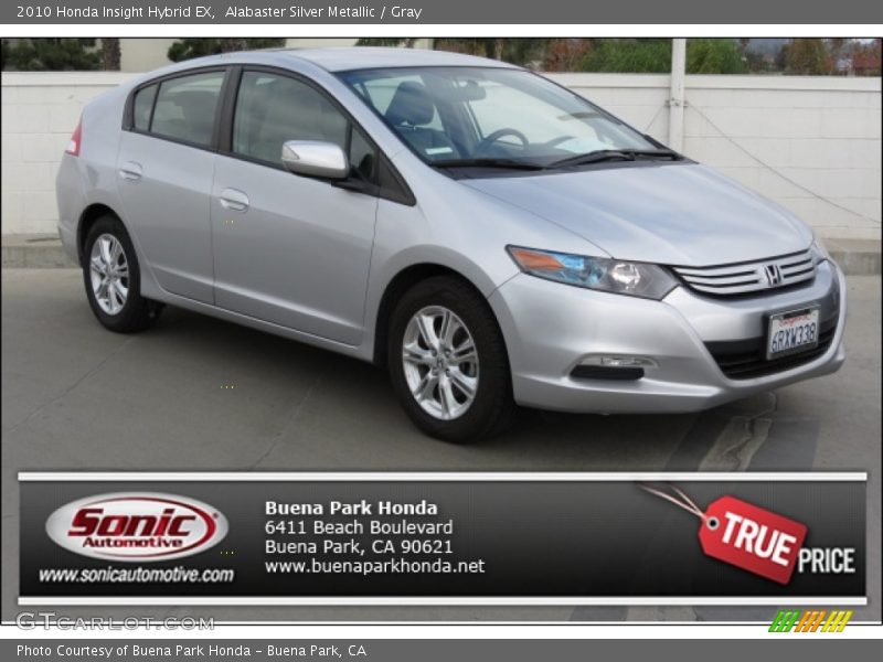 Alabaster Silver Metallic / Gray 2010 Honda Insight Hybrid EX