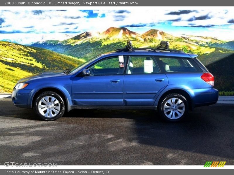 Newport Blue Pearl / Warm Ivory 2008 Subaru Outback 2.5XT Limited Wagon