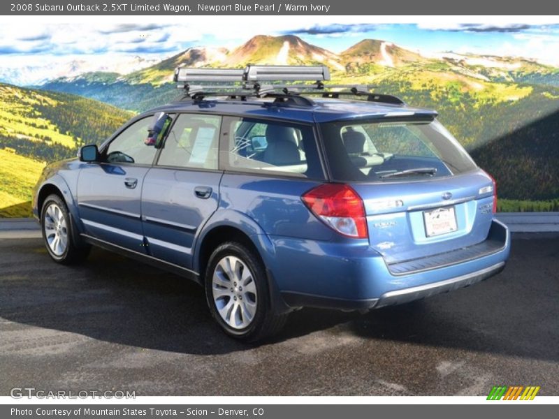 Newport Blue Pearl / Warm Ivory 2008 Subaru Outback 2.5XT Limited Wagon