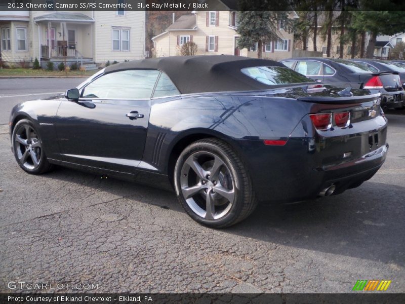 Blue Ray Metallic / Black 2013 Chevrolet Camaro SS/RS Convertible