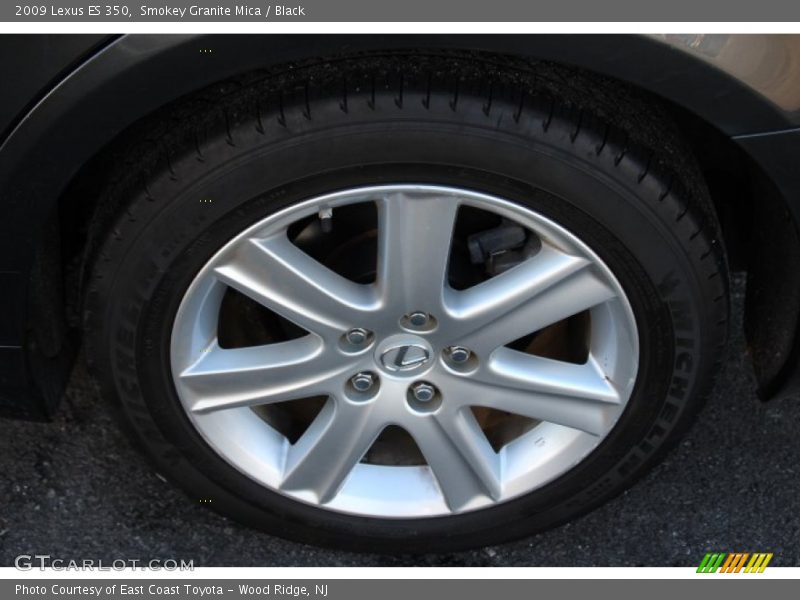 Smokey Granite Mica / Black 2009 Lexus ES 350