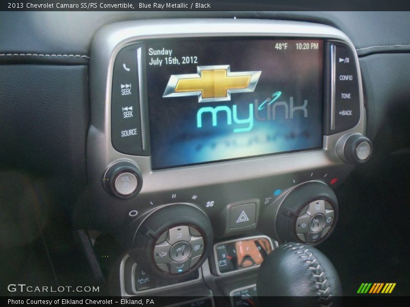 Controls of 2013 Camaro SS/RS Convertible