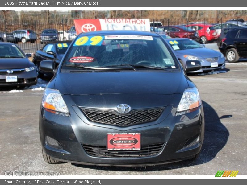 Flint Mica / Dark Charcoal 2009 Toyota Yaris Sedan