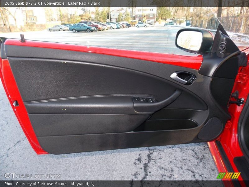 Laser Red / Black 2009 Saab 9-3 2.0T Convertible