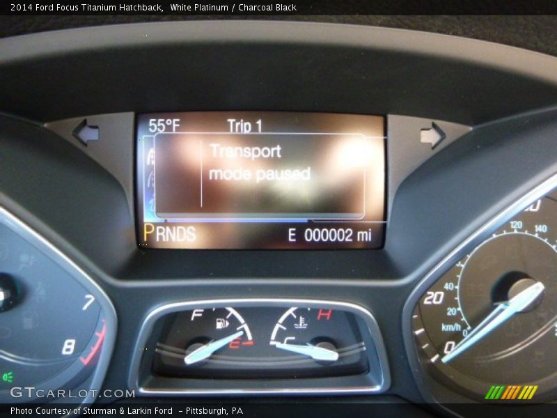 White Platinum / Charcoal Black 2014 Ford Focus Titanium Hatchback