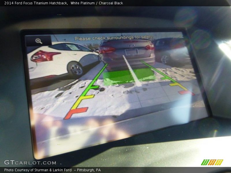 White Platinum / Charcoal Black 2014 Ford Focus Titanium Hatchback