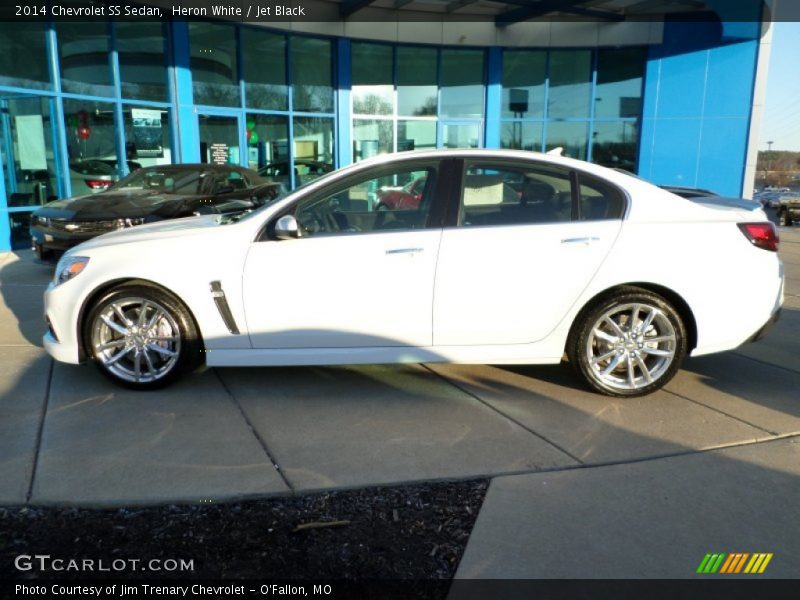 Heron White / Jet Black 2014 Chevrolet SS Sedan