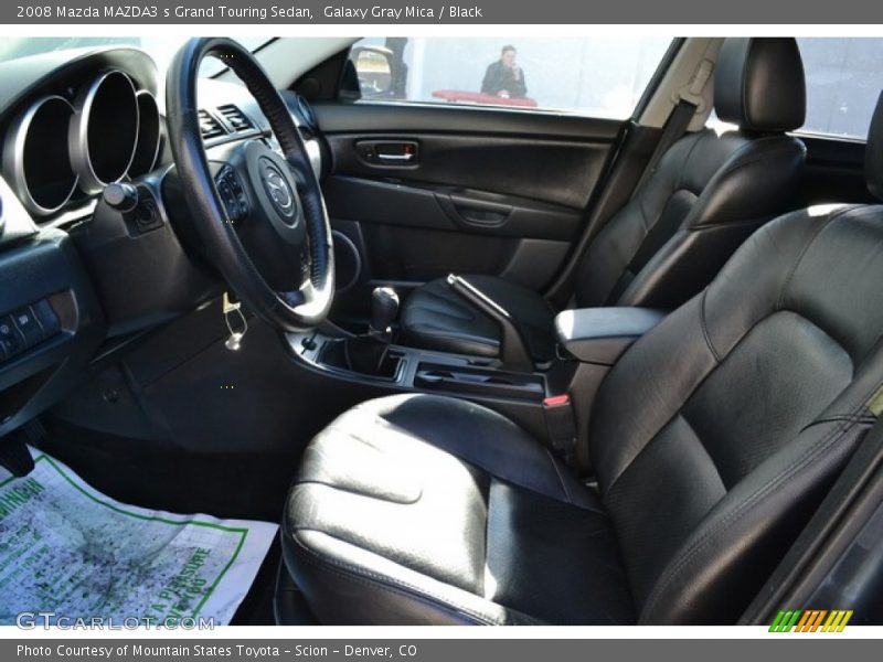 Galaxy Gray Mica / Black 2008 Mazda MAZDA3 s Grand Touring Sedan