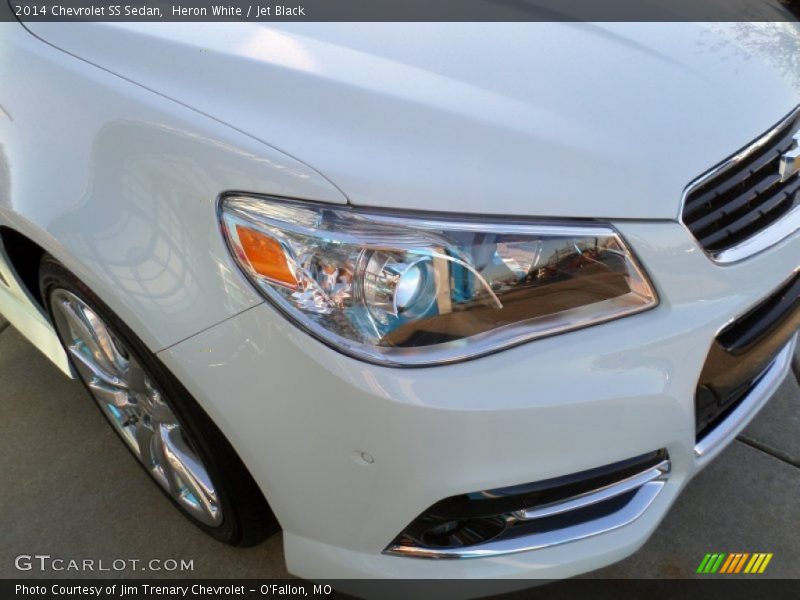 Heron White / Jet Black 2014 Chevrolet SS Sedan
