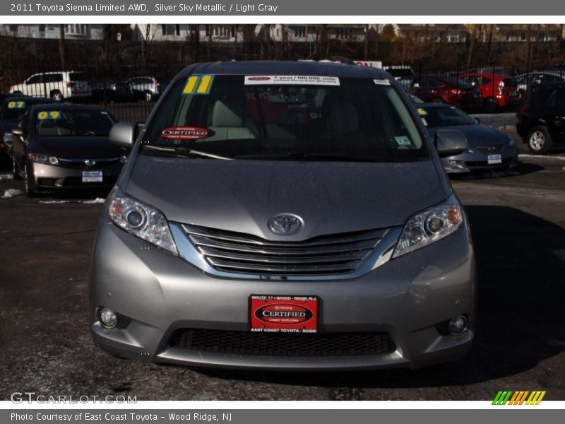 Silver Sky Metallic / Light Gray 2011 Toyota Sienna Limited AWD
