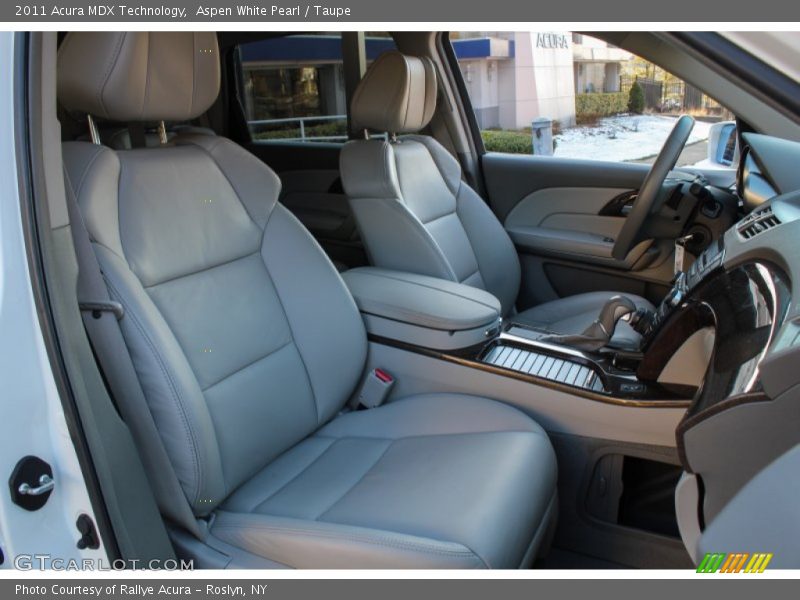 Aspen White Pearl / Taupe 2011 Acura MDX Technology