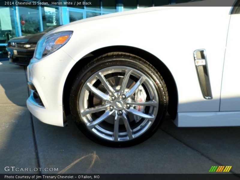 Heron White / Jet Black 2014 Chevrolet SS Sedan