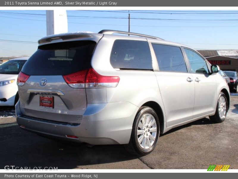 Silver Sky Metallic / Light Gray 2011 Toyota Sienna Limited AWD