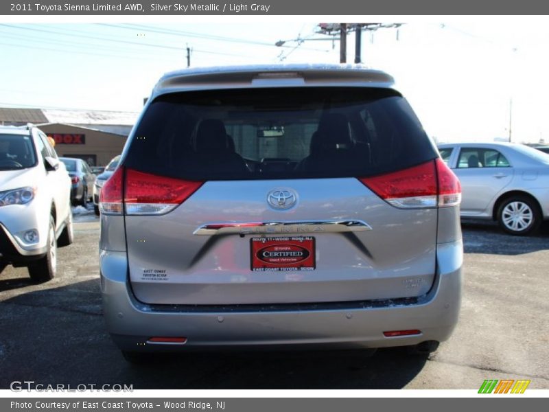 Silver Sky Metallic / Light Gray 2011 Toyota Sienna Limited AWD