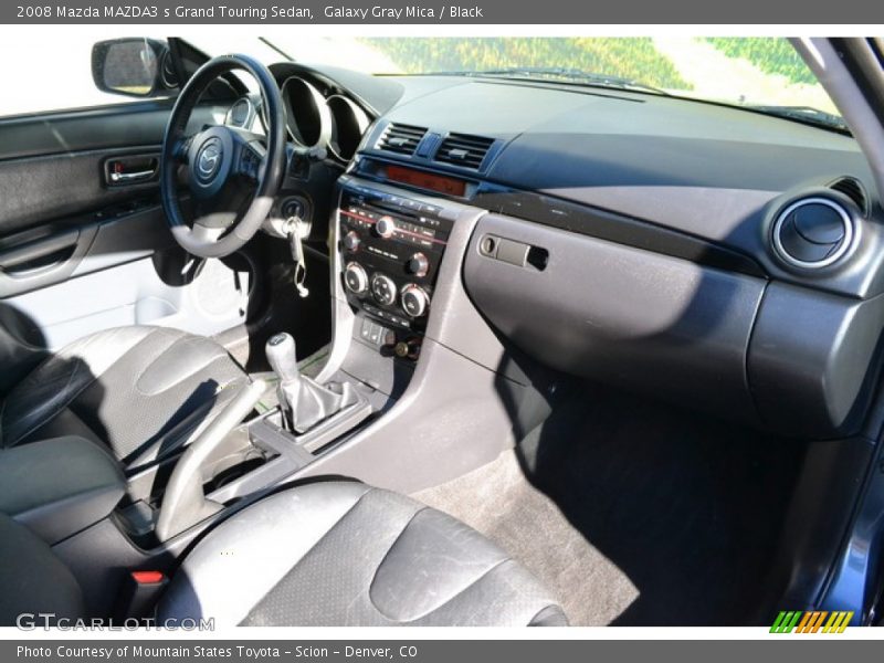 Galaxy Gray Mica / Black 2008 Mazda MAZDA3 s Grand Touring Sedan