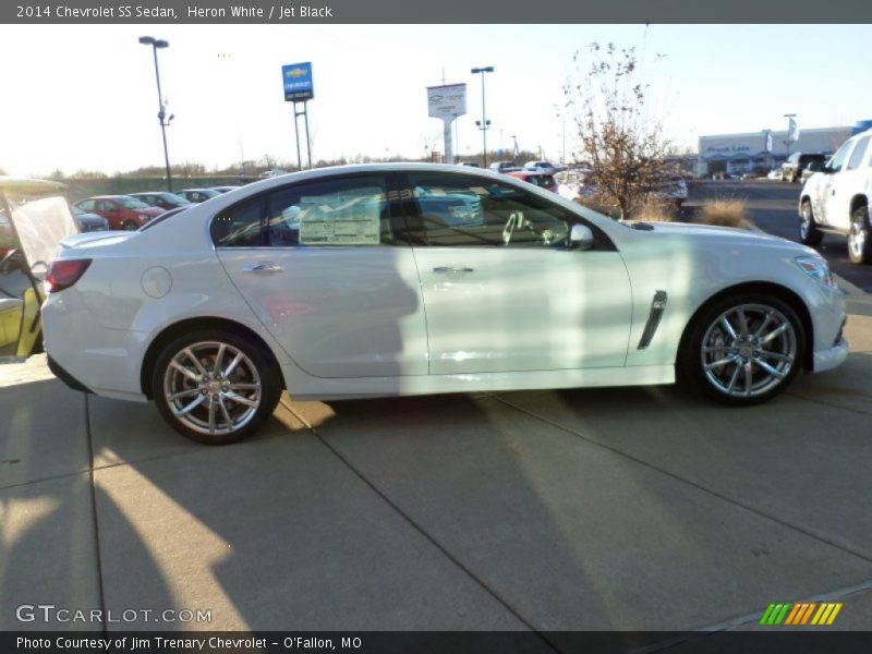 Heron White / Jet Black 2014 Chevrolet SS Sedan