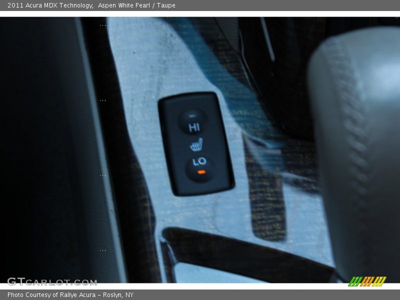Aspen White Pearl / Taupe 2011 Acura MDX Technology