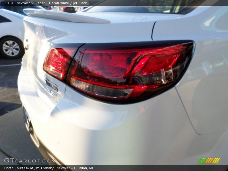 Heron White / Jet Black 2014 Chevrolet SS Sedan