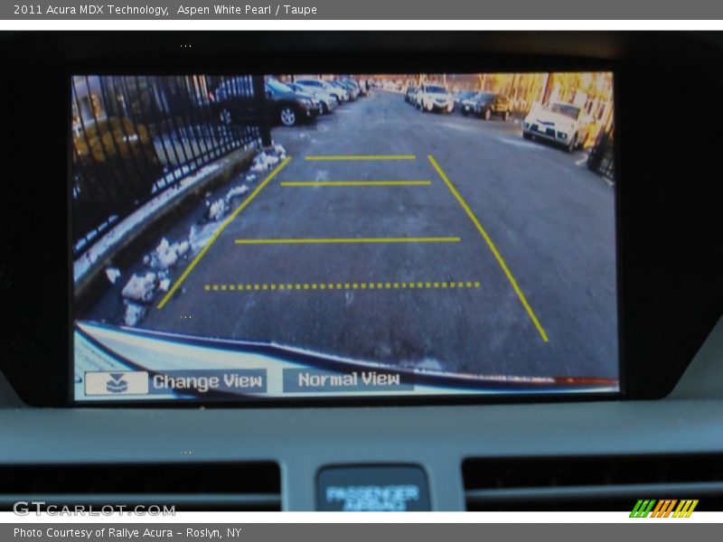 Aspen White Pearl / Taupe 2011 Acura MDX Technology