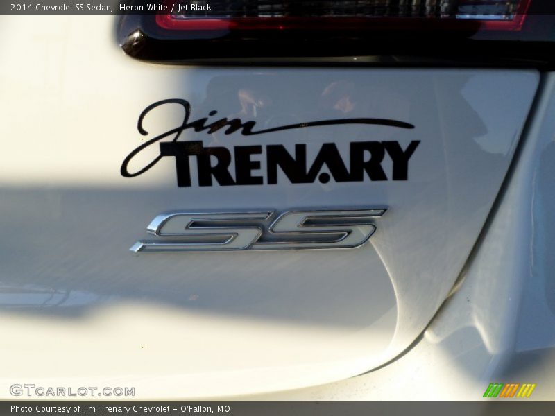 Heron White / Jet Black 2014 Chevrolet SS Sedan