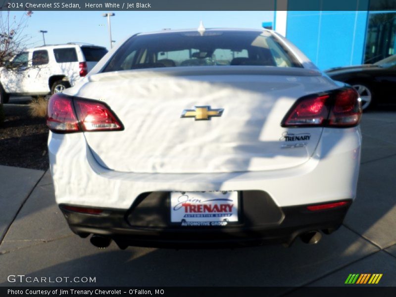 Heron White / Jet Black 2014 Chevrolet SS Sedan
