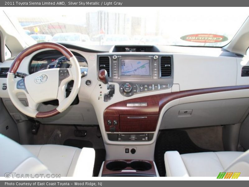 Silver Sky Metallic / Light Gray 2011 Toyota Sienna Limited AWD