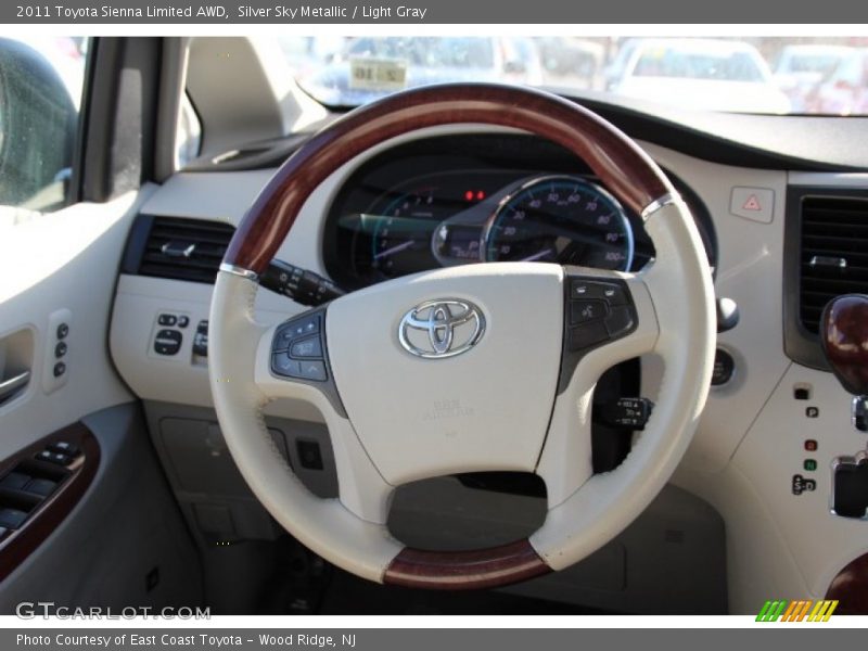 Silver Sky Metallic / Light Gray 2011 Toyota Sienna Limited AWD