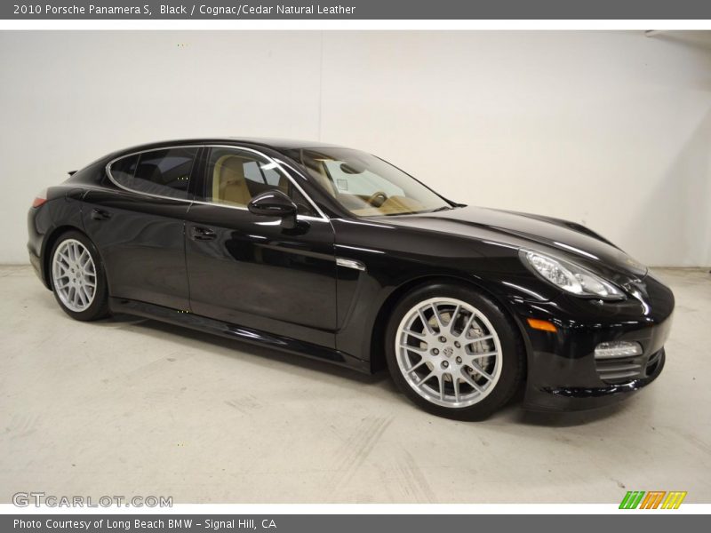 Black / Cognac/Cedar Natural Leather 2010 Porsche Panamera S