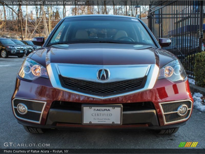 Basque Red Pearl / Taupe 2011 Acura RDX SH-AWD