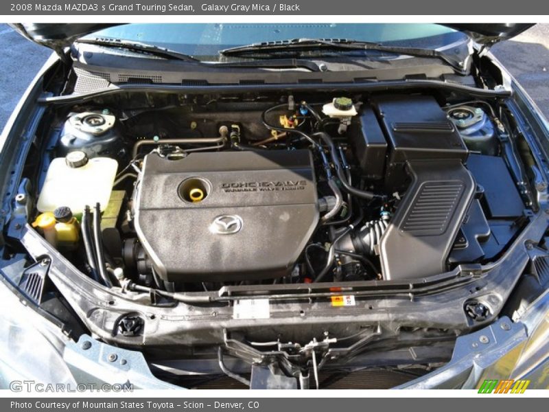 Galaxy Gray Mica / Black 2008 Mazda MAZDA3 s Grand Touring Sedan