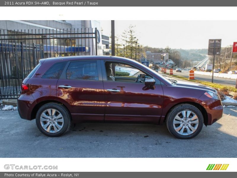 Basque Red Pearl / Taupe 2011 Acura RDX SH-AWD