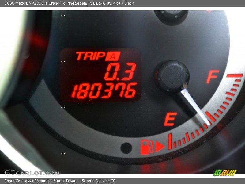 Galaxy Gray Mica / Black 2008 Mazda MAZDA3 s Grand Touring Sedan