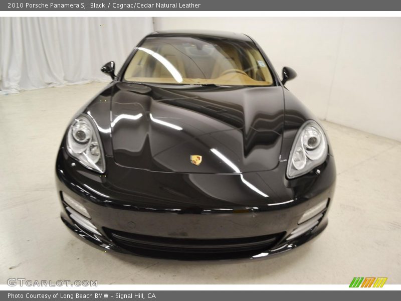 Black / Cognac/Cedar Natural Leather 2010 Porsche Panamera S