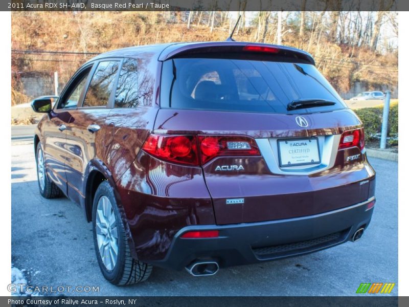 Basque Red Pearl / Taupe 2011 Acura RDX SH-AWD