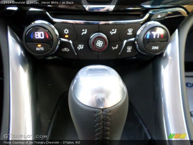 Heron White / Jet Black 2014 Chevrolet SS Sedan