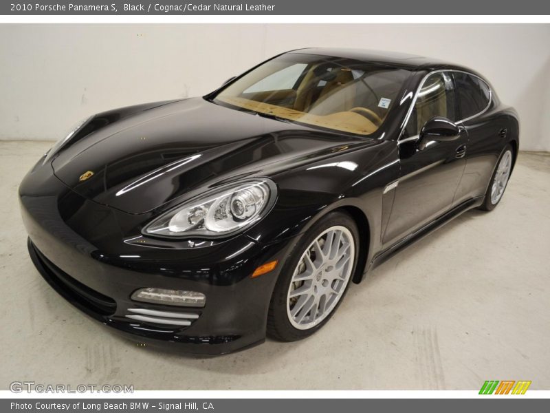 Black / Cognac/Cedar Natural Leather 2010 Porsche Panamera S