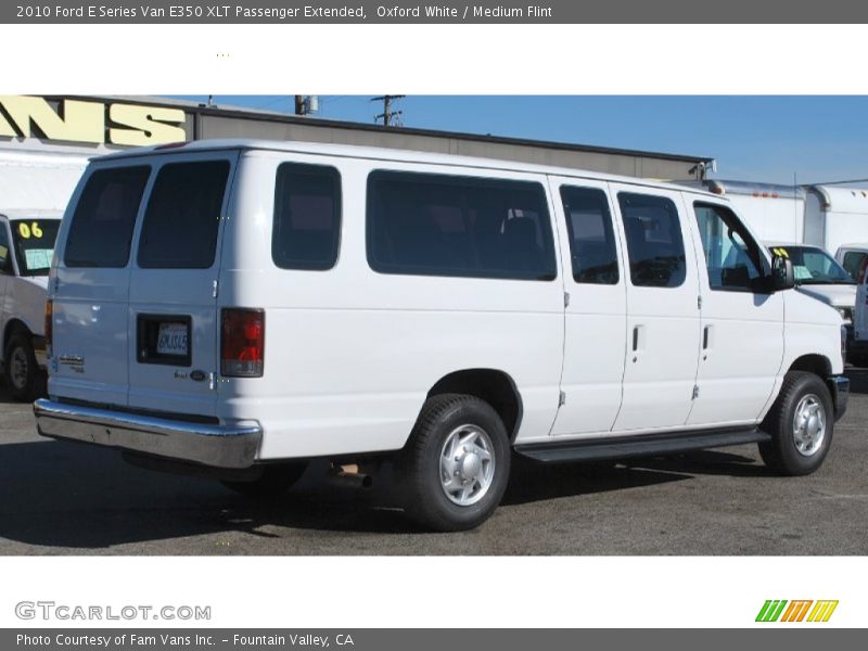 Oxford White / Medium Flint 2010 Ford E Series Van E350 XLT Passenger Extended