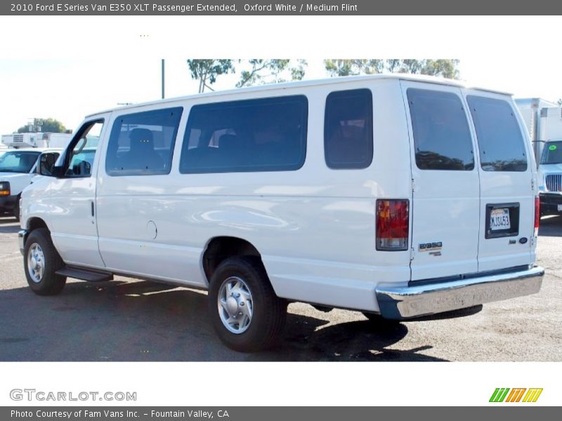 Oxford White / Medium Flint 2010 Ford E Series Van E350 XLT Passenger Extended