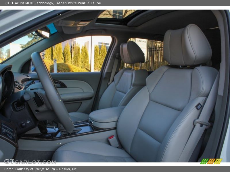 Aspen White Pearl / Taupe 2011 Acura MDX Technology