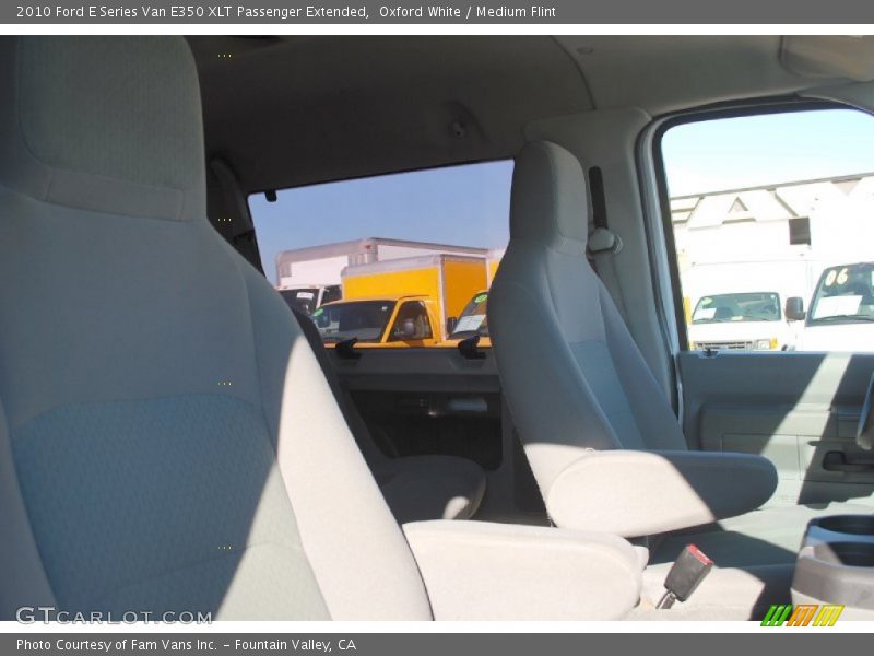 Oxford White / Medium Flint 2010 Ford E Series Van E350 XLT Passenger Extended