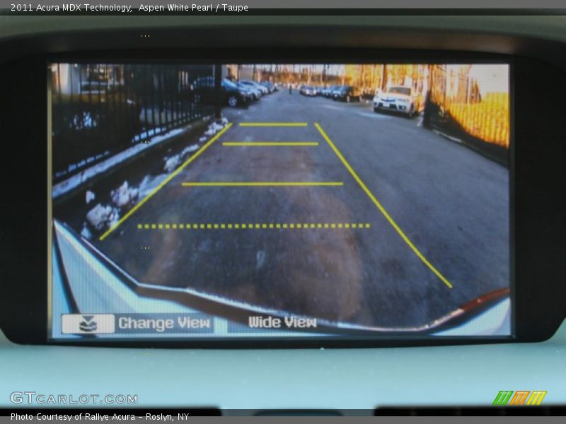 Aspen White Pearl / Taupe 2011 Acura MDX Technology