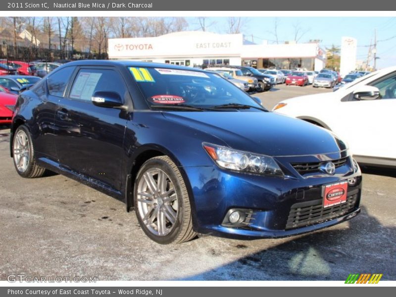 Nautical Blue Mica / Dark Charcoal 2011 Scion tC