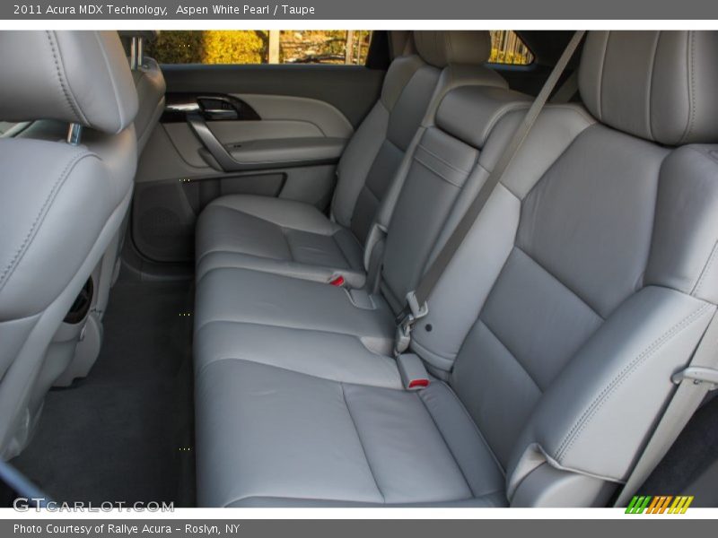 Aspen White Pearl / Taupe 2011 Acura MDX Technology