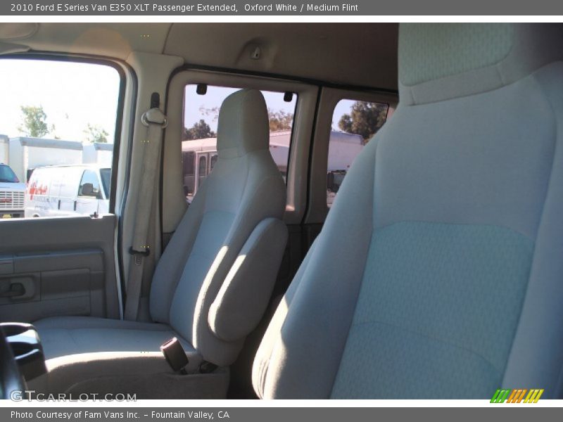 Oxford White / Medium Flint 2010 Ford E Series Van E350 XLT Passenger Extended