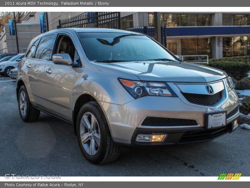 Palladium Metallic / Ebony 2011 Acura MDX Technology