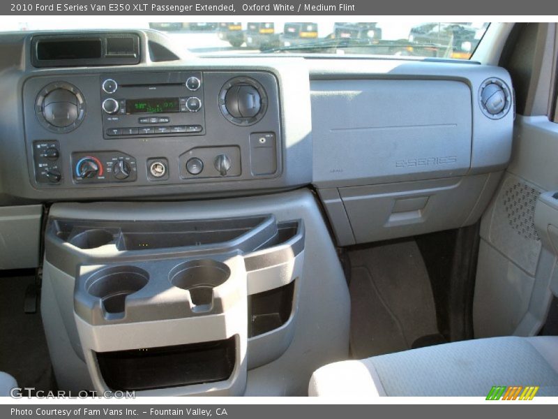 Oxford White / Medium Flint 2010 Ford E Series Van E350 XLT Passenger Extended