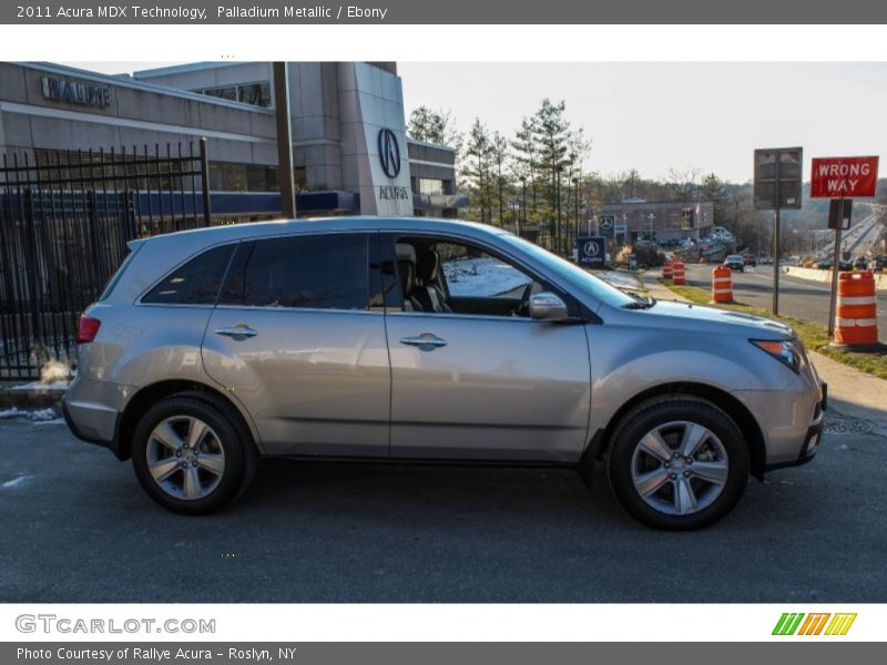 Palladium Metallic / Ebony 2011 Acura MDX Technology