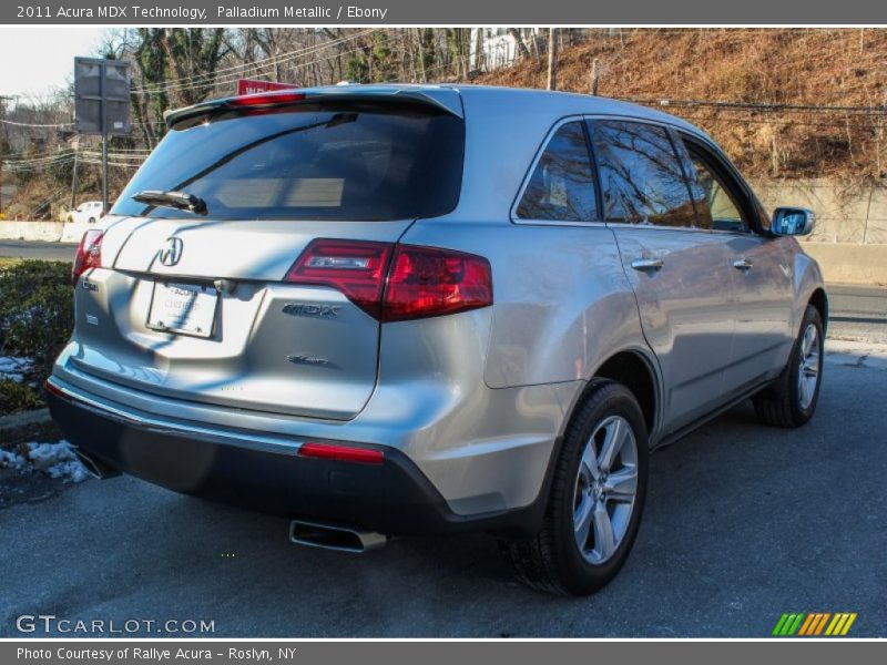 Palladium Metallic / Ebony 2011 Acura MDX Technology