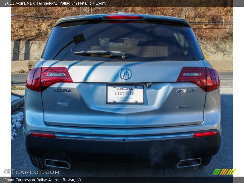 Palladium Metallic / Ebony 2011 Acura MDX Technology