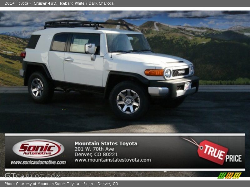 Iceberg White / Dark Charcoal 2014 Toyota FJ Cruiser 4WD